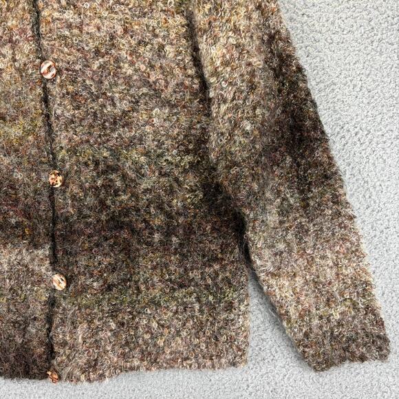 Y2k Express Tricot Cardigan Small Mohair Lagenlook Boho Artsy Cabin Chunky Cozy - Picture 4 of 10